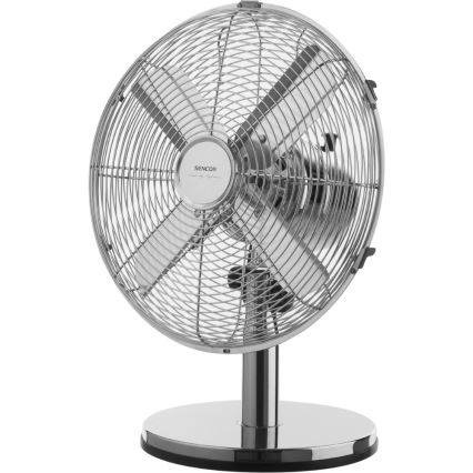Sencor - Stolný ventilátor 35W/230V lesklý chróm