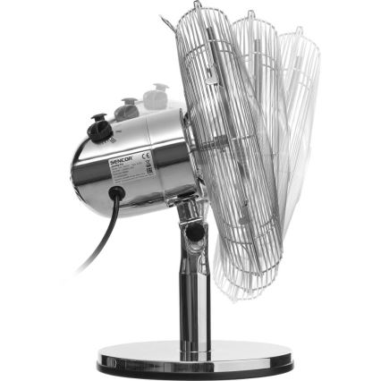 Sencor - Stolný ventilátor 35W/230V lesklý chróm