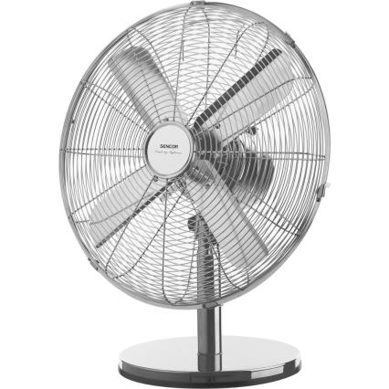 Sencor - Stolný ventilátor 50 W/230 V lesklý chróm