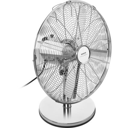 Sencor - Stolný ventilátor 50 W/230 V lesklý chróm