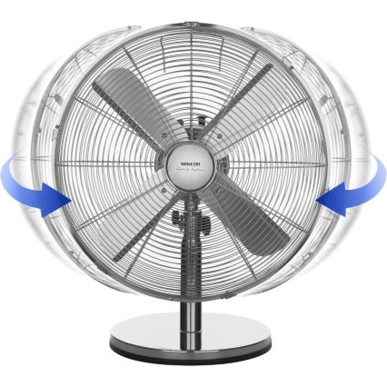 Sencor - Stolný ventilátor 50 W/230 V lesklý chróm