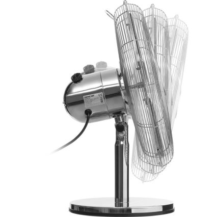Sencor - Stolný ventilátor 50 W/230 V lesklý chróm