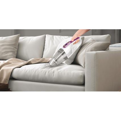 Sencor - Tyčový vysávač s elektrickou rotačnou kefou 2v1 110W/14,8V 2200 mAh biela