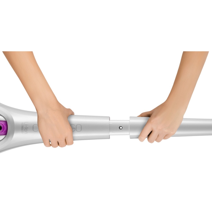 Sencor - Tyčový vysávač s elektrickou rotačnou kefou 2v1 110W/14,8V 2200 mAh biela