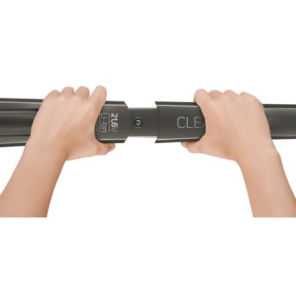 Sencor - Tyčový vysávač s elektrickou rotačnou kefou 2v1 110W/21,6V 2000 mAh šedá