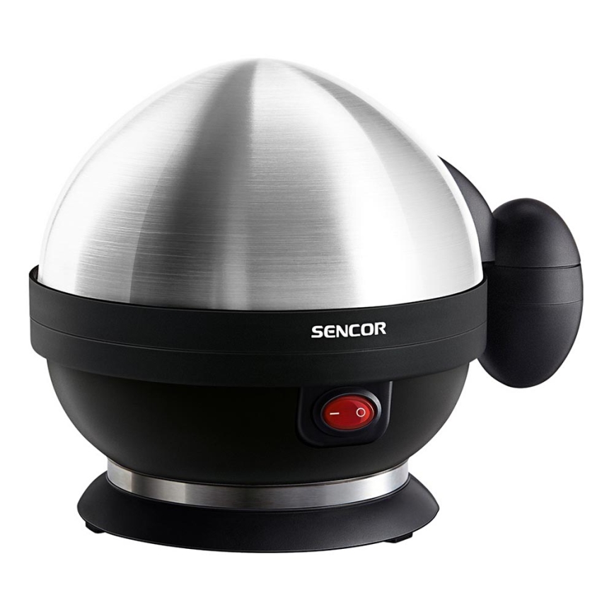 Sencor - Varič vajec 320-380W/230V čierna/matný chróm