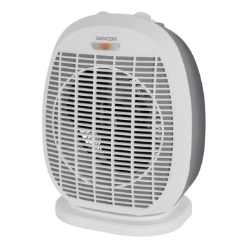Sencor - Ventilátor s vykurovacím telesom 1200/2000W/230V biela/šedá