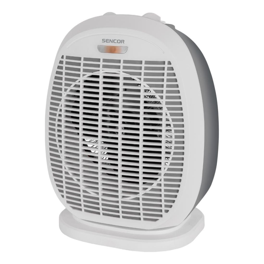 Sencor - Ventilátor s vykurovacím telesom 1200/2000W/230V biela/šedá