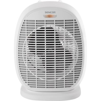 Sencor - Ventilátor s vykurovacím telesom 1200/2000W/230V biela/šedá