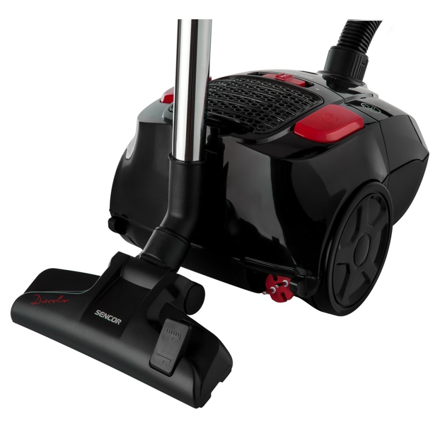 Sencor - Vreckový vysávač 3 l 700W/230V čierna/červená