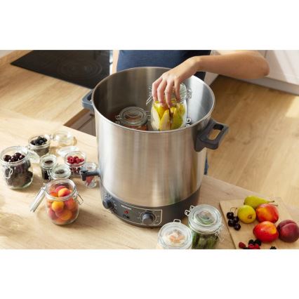 Sencor - Zavárací hrniec 27 l 1800W/230V nerez/šedá