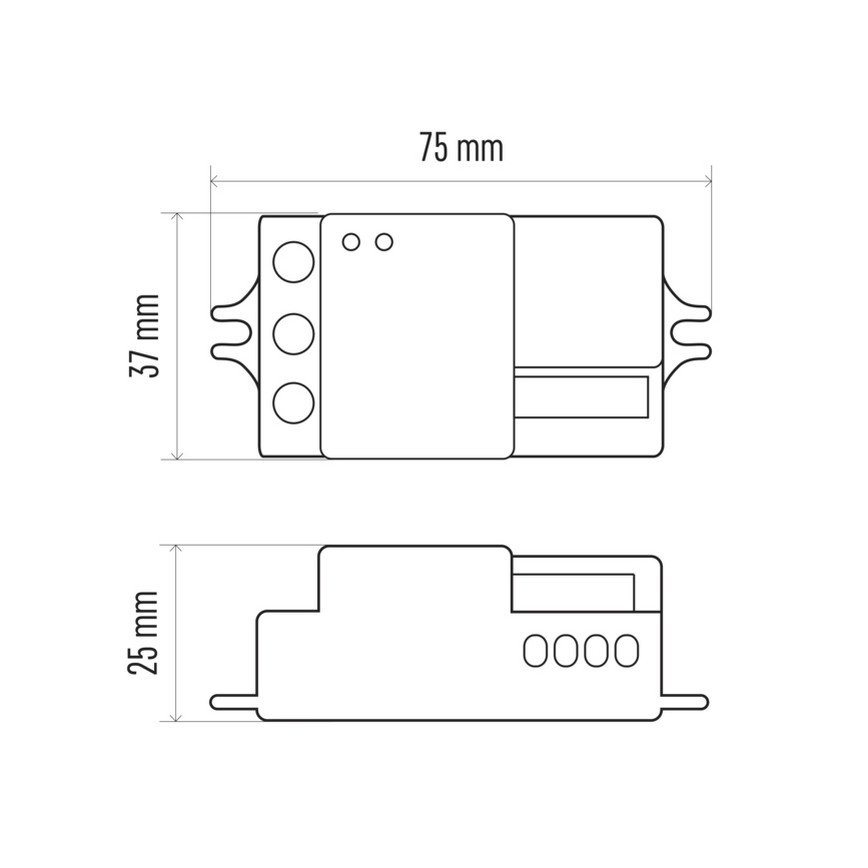 Senzor pohybu mikrovlnný MW B 360° 1200W/230V biela