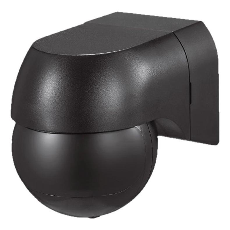 Senzor pohybu PIR 180° 400W/230V IP44 čierna