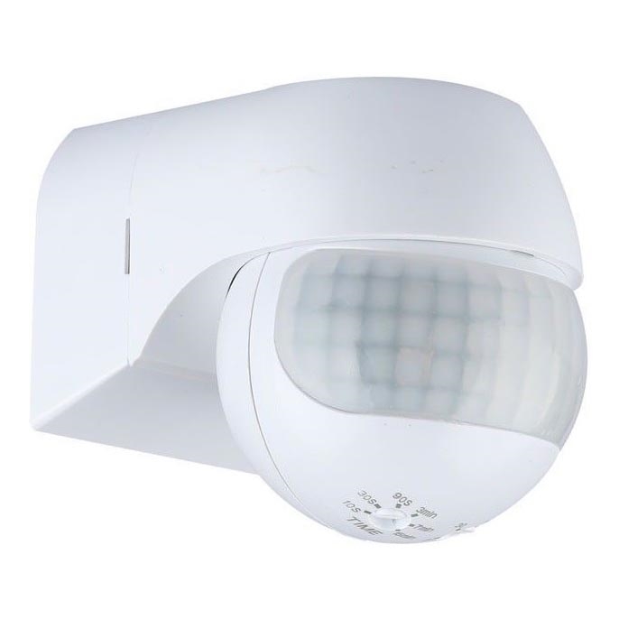 Senzor pohybu PIR 180° 800W/230V IP44 biela