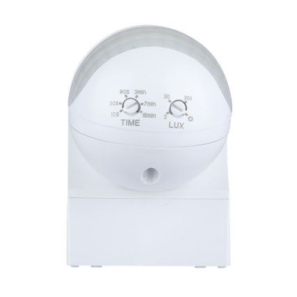 Senzor pohybu PIR 180° 800W/230V IP44 biela