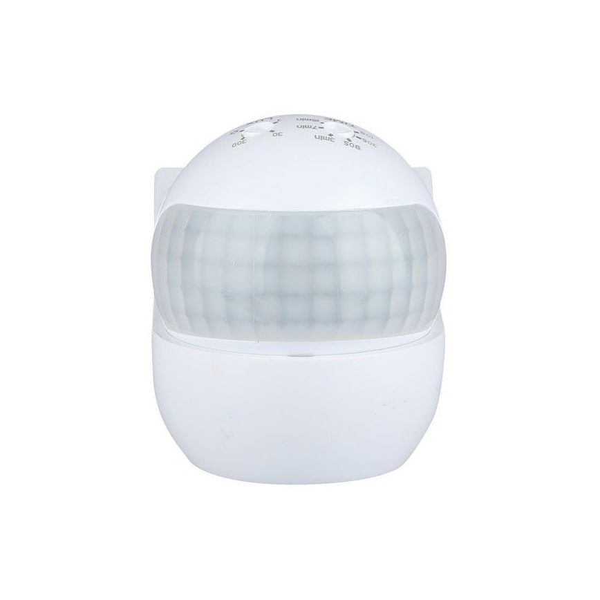 Senzor pohybu PIR 180° 800W/230V IP44 biela