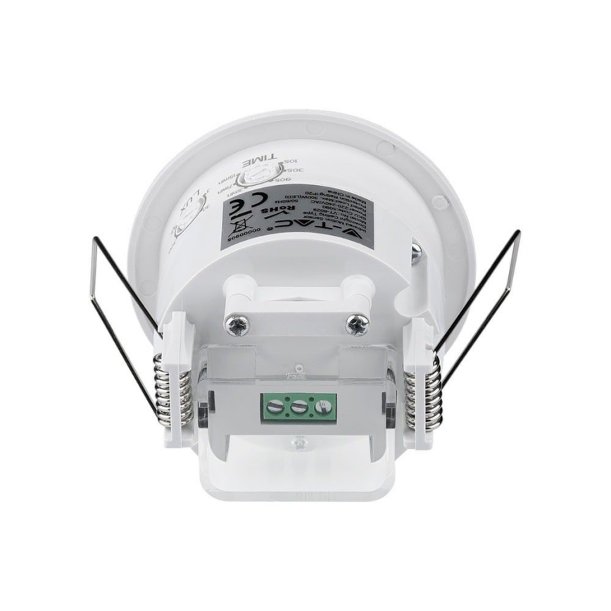 Senzor pohybu podhľadový PIR 360° 300W/230V biela