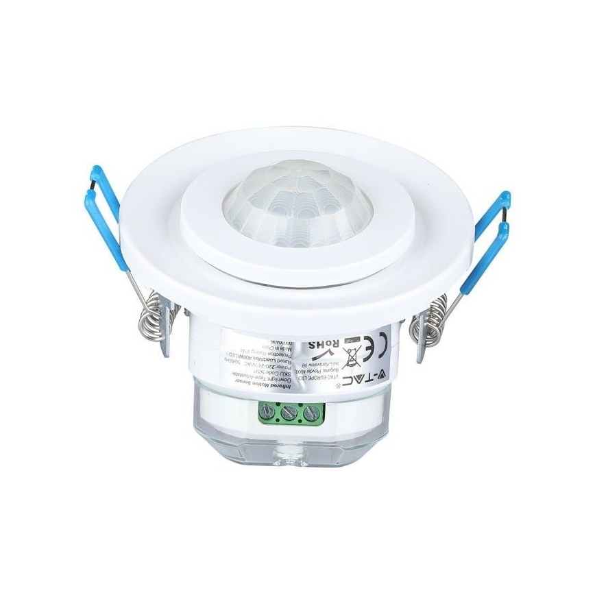 Senzor pohybu podhľadový PIR 360° 400W/230V biela