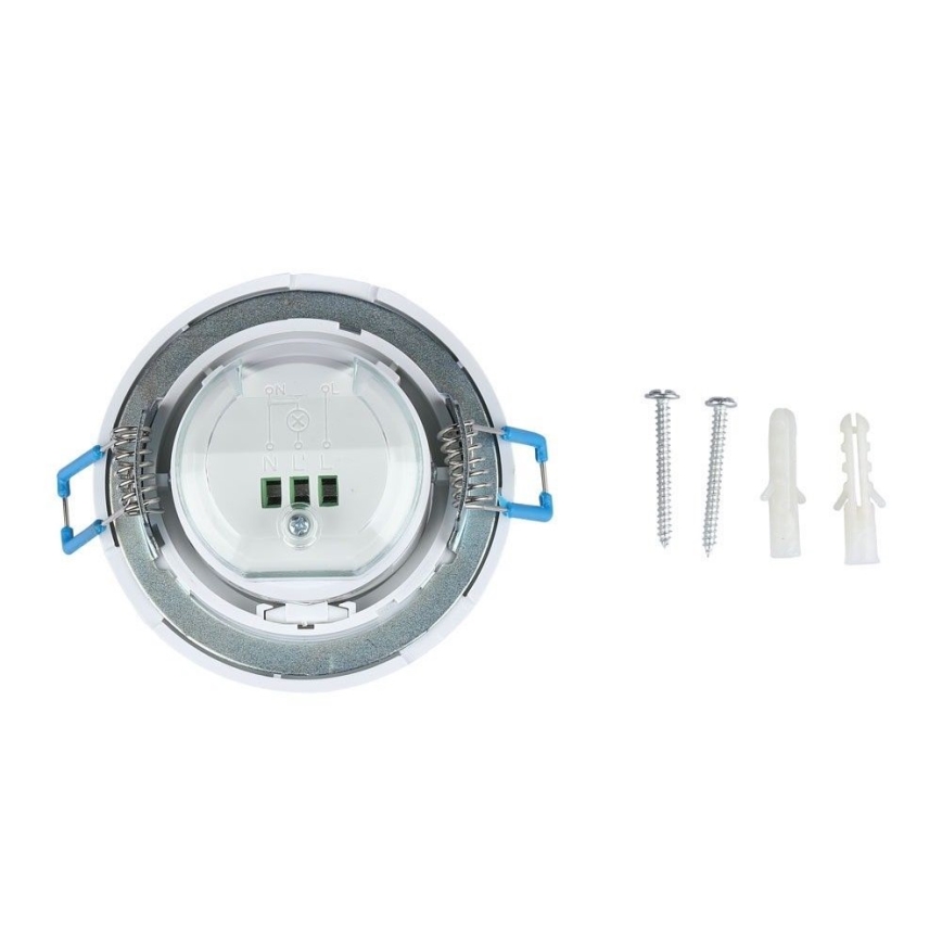 Senzor pohybu podhľadový PIR 360° 400W/230V biela