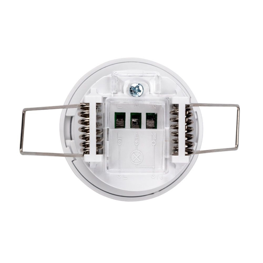 Senzor pohybu podhľadový PIR 360° 400W/230V biela