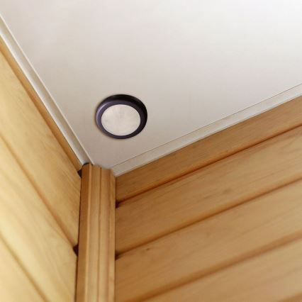 Senzor pohybu podhľadový PIR 360° 400W/230V čierna