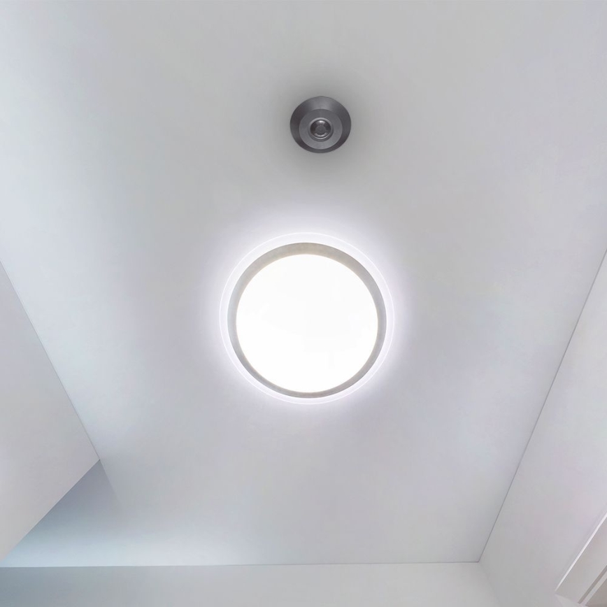 Senzor pohybu stropný PIR 360° 1000W/230V čierna