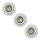 SET 3x LED Podhľadové svietidlo 3xGU5,3/3W/230/12V
