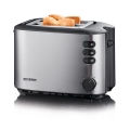 Severin AT 2514 - Hriankovač s dvoma otvormi 850W/230V nerez/čierna