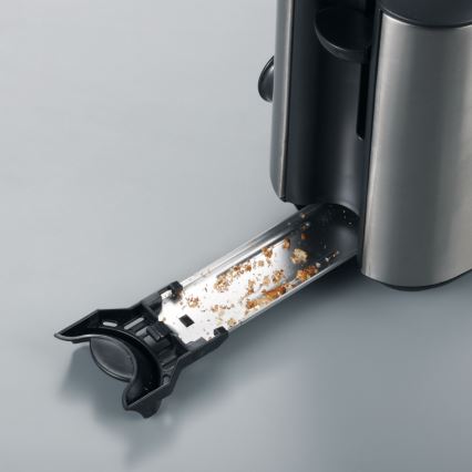 Severin AT 2515 - Hriankovač s dvoma drážkami 1000W/230V nerezová oceľ/čierna