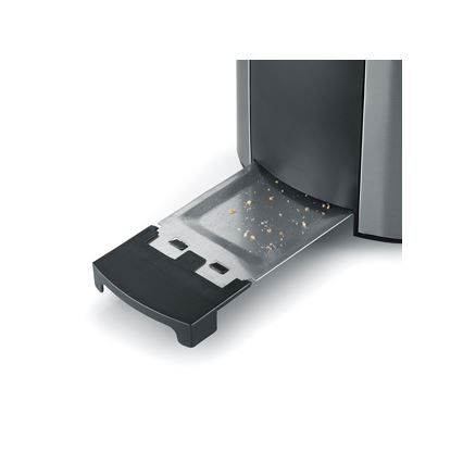 Severin AT 2589 - Hriankovač s dvoma otvormi 800W/230V nerez/čierna