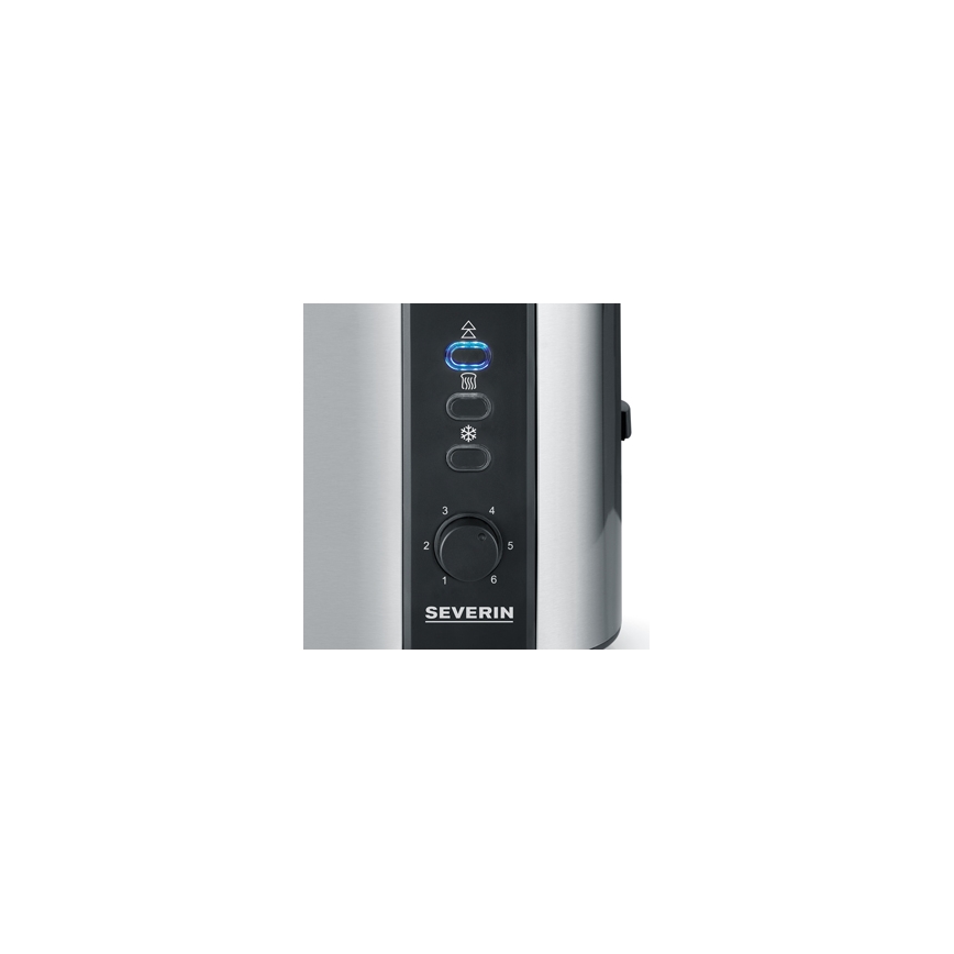 Severin AT 2589 - Hriankovač s dvoma otvormi 800W/230V nerez/čierna