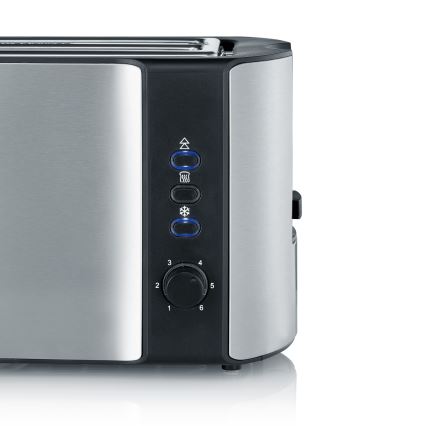 Severin AT 2590 - Hriankovač so štyrmi otvormi 1400W/230V nerez/čierna