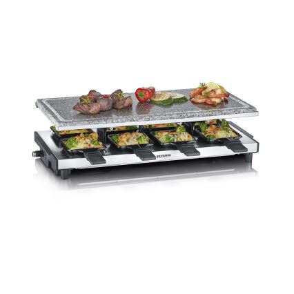Severin RG 2374 - Raclette gril s lávovým kameňom 1500 W/230 V