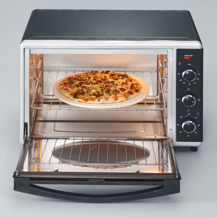 Severin TO 2058 - Teplovzdušná rúra s grilom a kameňom na pizzu 1800 W/230 V 42 l čierna