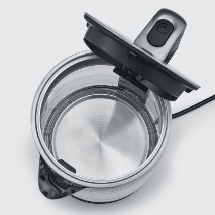 Severin WK 3420 - Rýchlovarná kanvica 1,7 l 2200W/230V nerez/sklo