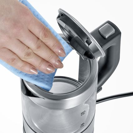 Severin WK 3472 - Rýchlovarná kanvica 0,5 l 1100 W/230 V nerez/sklo