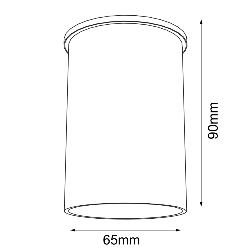 Shilo - Bodové svietidlo 1xGU10/15W/230V 9 cm čierna