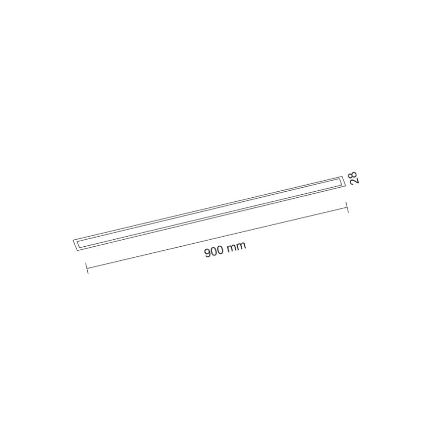Shilo - LED zapustené stropné svietidlo LED/9W/230V 3000K CRI 90 čierne