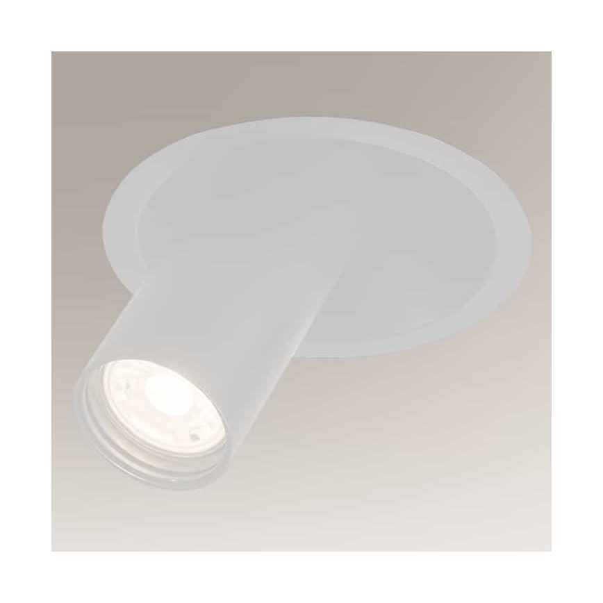 Shilo - Podhľadové bodové svietidlo 1xGU10/MR11/15W/230V pr. 11 cm biela