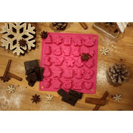 Silikónová forma na čokoládu TORO ružová