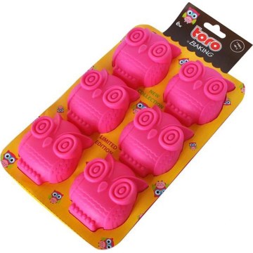 Silikónová forma na muffiny TORO ružová