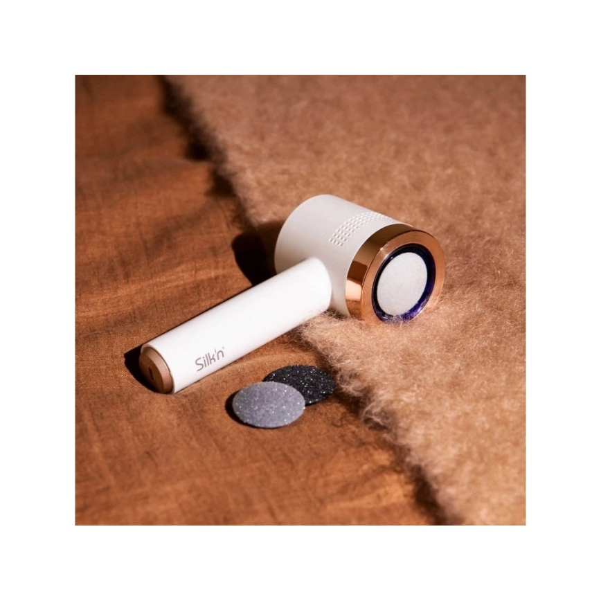 Silk’n - Elektrický pilník na chodidlá VACUPEDI 5V/1500 mAh biela/ružovo-zlatá
