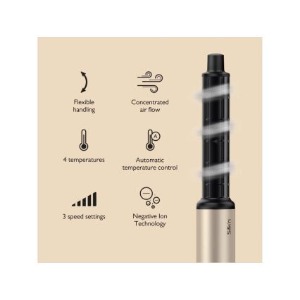 Silk’n - Fén na vlasy SILKYAIR FLEX 230V čierna/zlatá