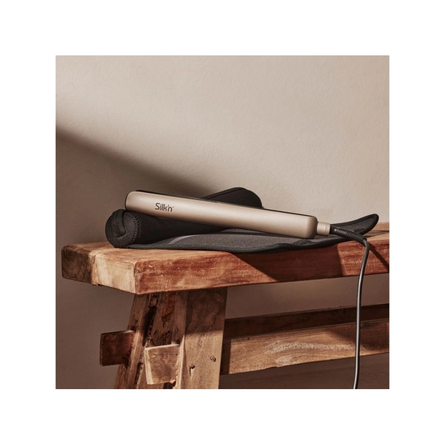 Silk’n - Infračervená žehlička na vlasy SILKY STRAIGHT 230V zlatá