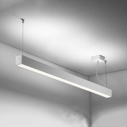 Sinclair - LED Stropné svietidlo LSM LED/40W/230V 3000K/4000K/5000K 120 cm strieborná