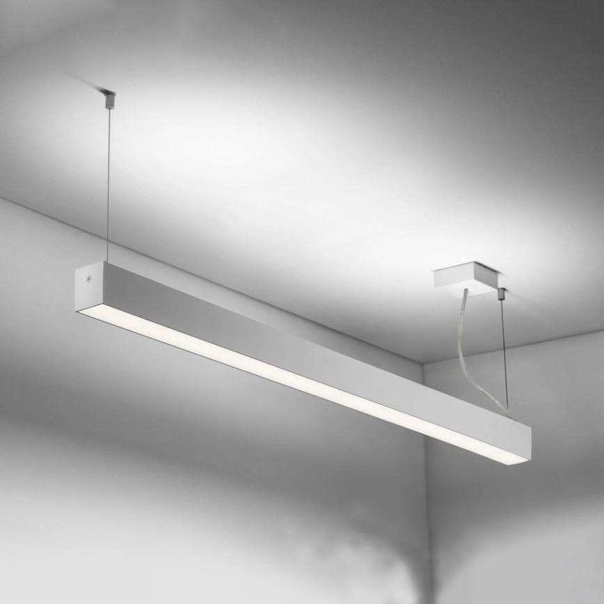 Sinclair - LED Stropné svietidlo LSM LED/40W/230V 3000K/4000K/5000K 120 cm strieborná