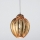 SIRU - Luster na lanku FOGLIA ORO 1xE27/60W/230V pr. 25 cm zlatá benátske sklo/zlatý