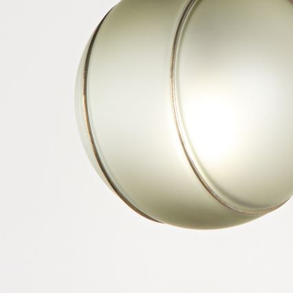 SIRU - Nástenná lampa FLORET 1xE14/40W/230V hnedá/šedá benátske sklo