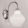SIRU - Nástenná lampa LONDON 1xE27/60W/230V biela/lesklý chróm benátske sklo