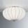 SIRU - Stropné svietidlo GIOVE 2xE14/40W/230V pr. 29 cm matný chróm/biela benátske sklo